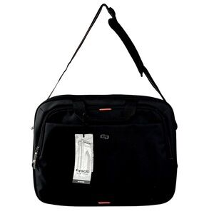 NWT Solo New York Ace Slim Brief Bag MacBook laptop bag unisex black padded